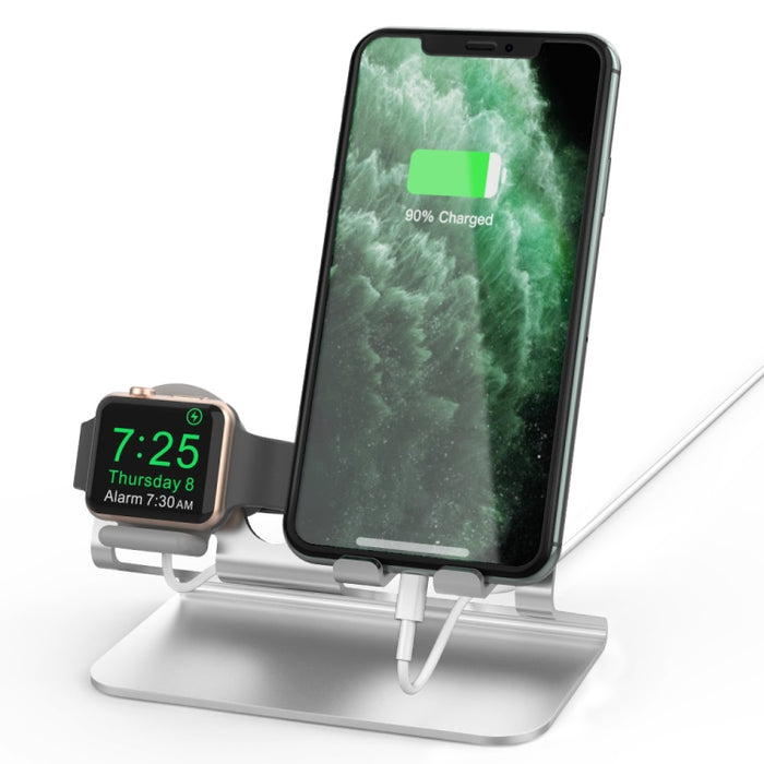 Base de carga de aleación de aluminio AhaStyle ST04, para teléfonos inteligentes de 4-8 pulgadas y serie Apple Watch