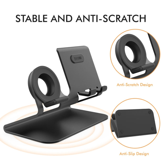 Base de carga de aleación de aluminio AhaStyle ST04, para teléfonos inteligentes de 4-8 pulgadas y serie Apple Watch