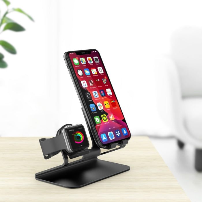 Base de carga de aleación de aluminio AhaStyle ST04, para teléfonos inteligentes de 4-8 pulgadas y serie Apple Watch
