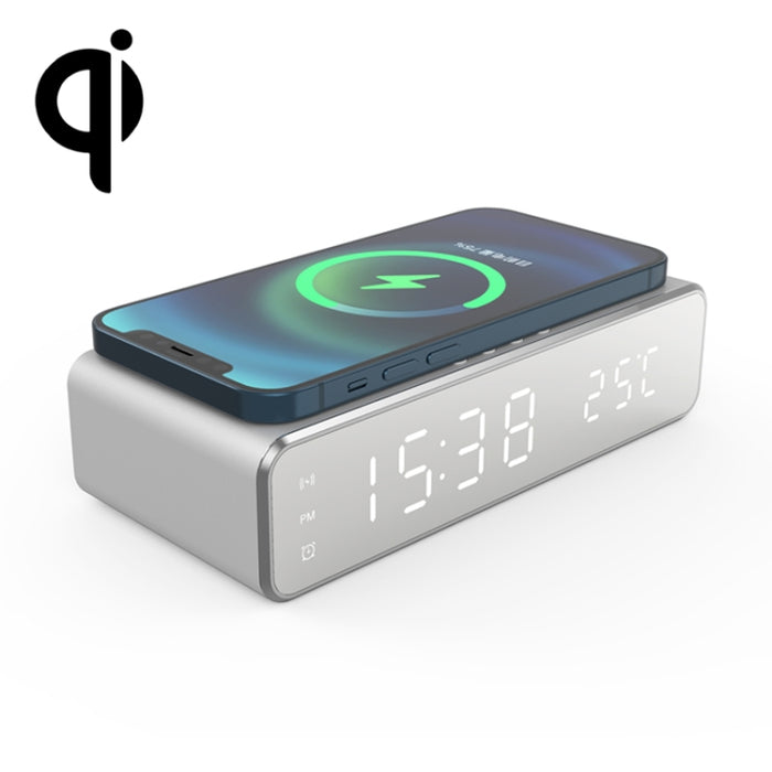 W258 con reloj/pantalla de temperatura teléfono de escritorio/auricular carga inalámbrica