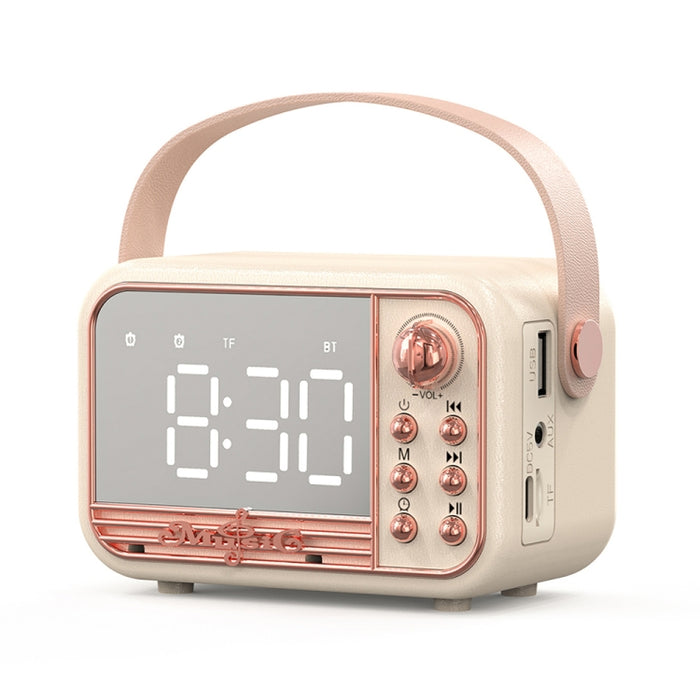 Reloj despertador retro de mano S11 Altavoz Bluetooth Reloj portátil de escritorio