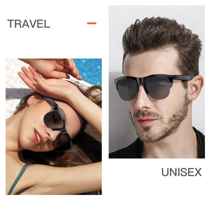 Gafas de sol inteligentes con Bluetooth 5.3, auriculares inalámbricos, gafas de sol antipolarizadas con luz antifuerte