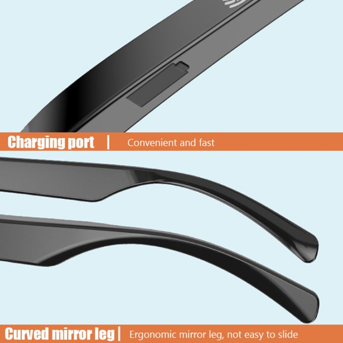 Gafas de sol inteligentes con Bluetooth 5.3, auriculares inalámbricos, gafas de sol antipolarizadas con luz antifuerte