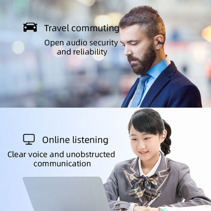 M-S8 Auricular Bluetooth inalámbrico estéreo con clip para una sola oreja