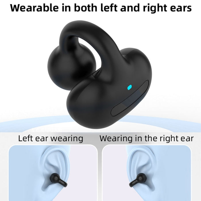 M-S8 Auricular Bluetooth inalámbrico estéreo con clip para una sola oreja