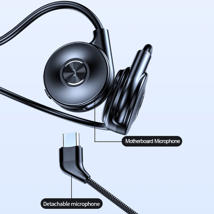 Auriculares Bluetooth de conducción ósea para deportes con sonido estéreo M1 con micrófono