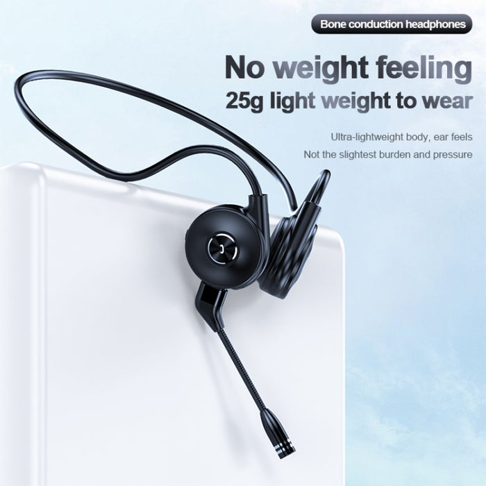 Auriculares Bluetooth de conducción ósea para deportes con sonido estéreo M1 con micrófono