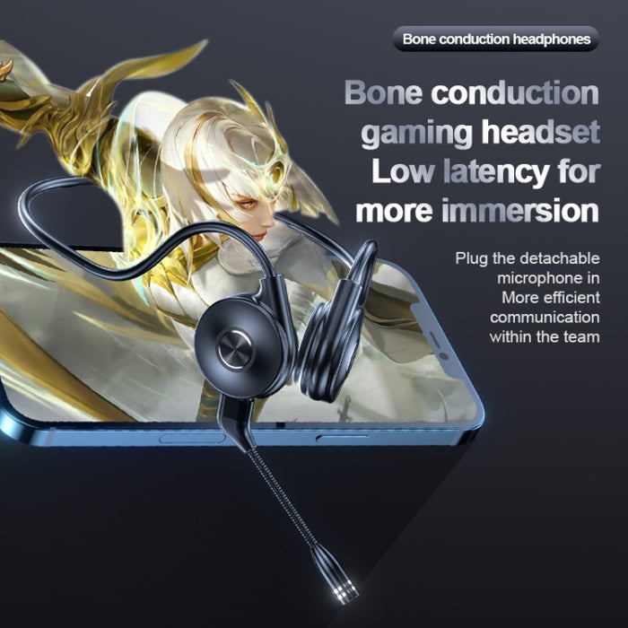 Auriculares Bluetooth de conducción ósea para deportes con sonido estéreo M1 con micrófono