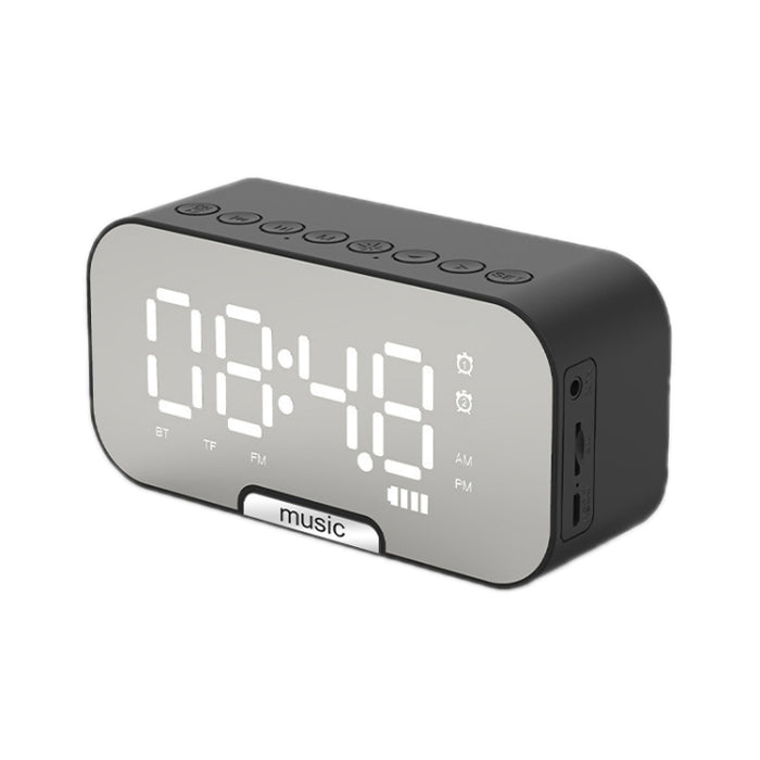 Tarjeta portátil al aire libre Altavoz Bluetooth Radio reloj pequeño