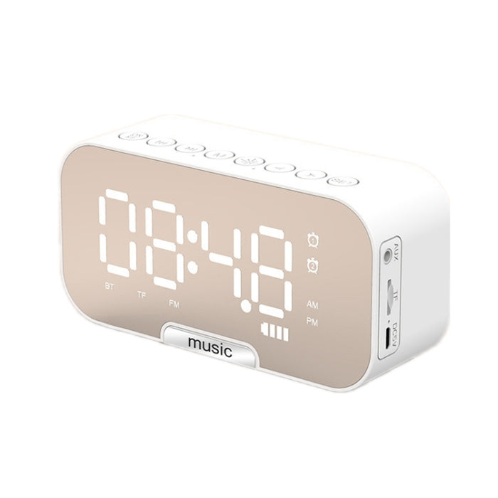 Tarjeta portátil al aire libre Altavoz Bluetooth Radio reloj pequeño