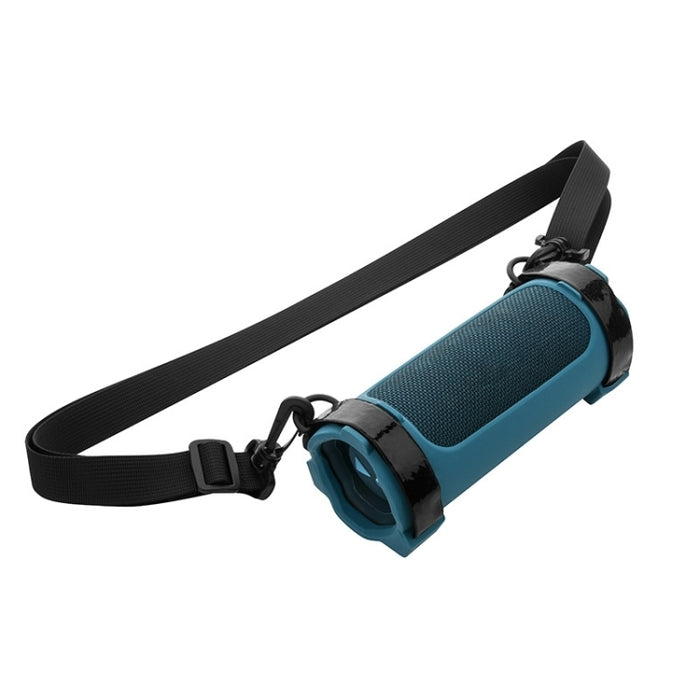 Para JBL Flip 6 Speaker Bag Estuche de viaje de silicona con correa para el hombro