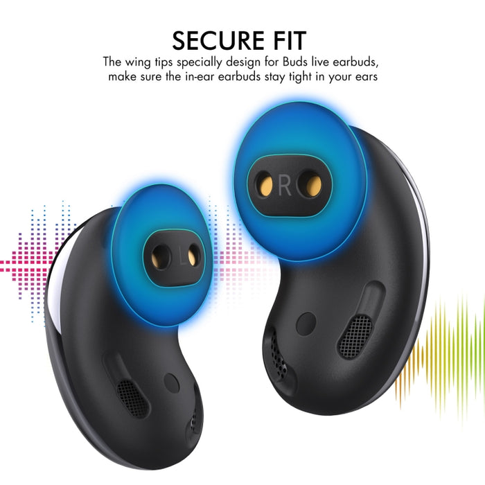 Para Samsung Galaxy Buds Live AhaStyle PT132 S+M+L Auricular de silicona