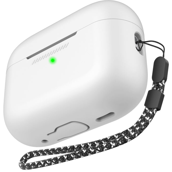 Para AirPods Pro 2 AhaStyle PT187 Funda protectora de silicona de una pieza con funda con cordón