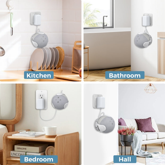 Soporte de almacenamiento de pared para altavoz Amazon Echo Dot 4/5 AhaStyle PT183