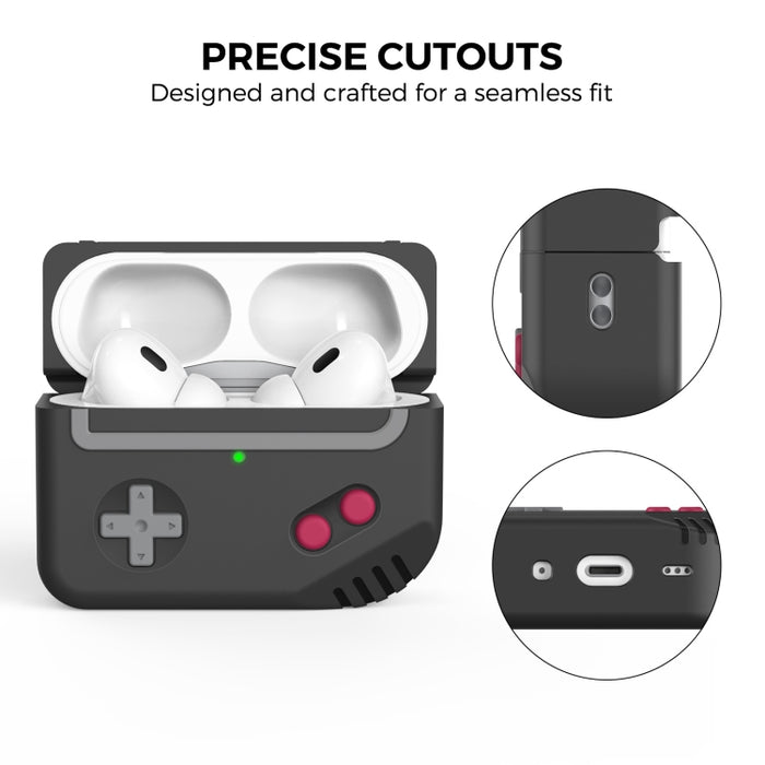 Para AirPods Pro 2 AhaStyle PT-JY07 Funda protectora de silicona dividida para auriculares con dibujos animados