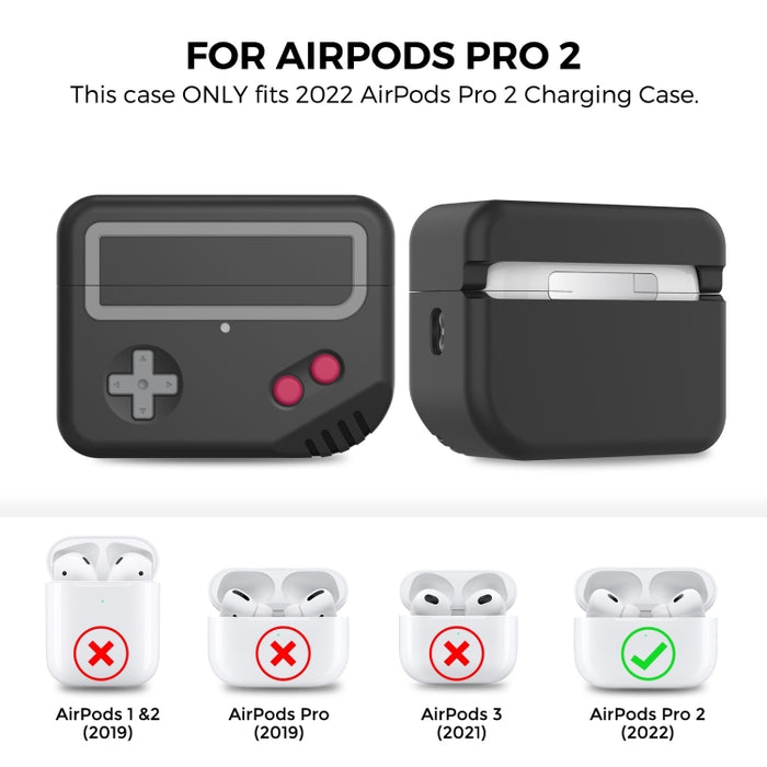 Para AirPods Pro 2 AhaStyle PT-JY07 Funda protectora de silicona dividida para auriculares con dibujos animados