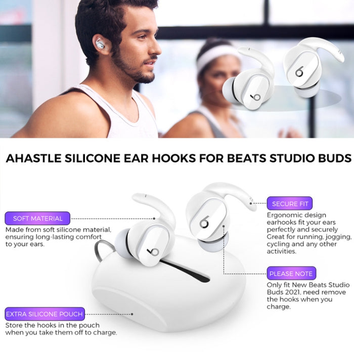 Para auriculares Beats Studio Buds AhaStyle PT172 de silicona, estilo: