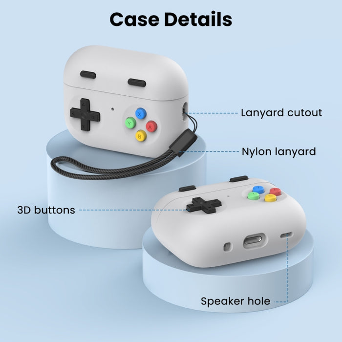 Para AirPods Pro 2 AhaStyle DD04 Funda protectora de silicona dividida para auriculares con dibujos animados