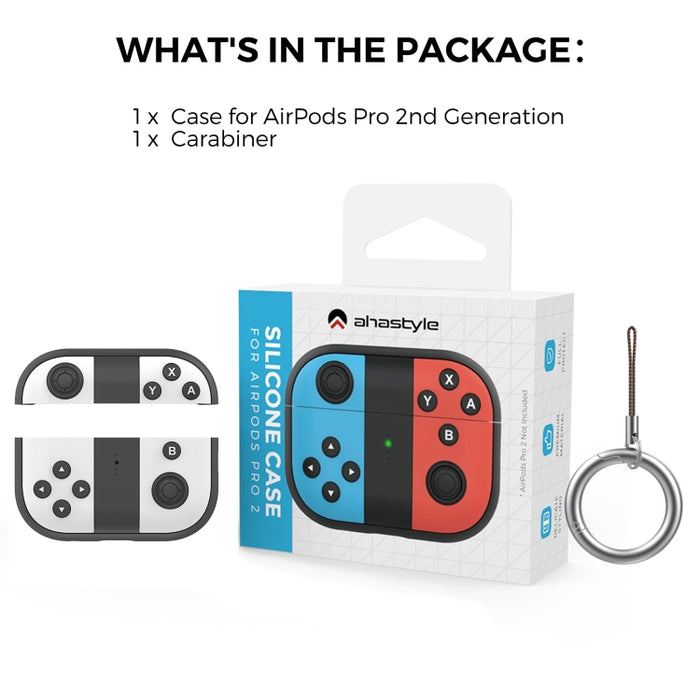 Para AirPods Pro 2 AhaStyle PT-JY08 Funda protectora de silicona dividida para auriculares con dibujos animados