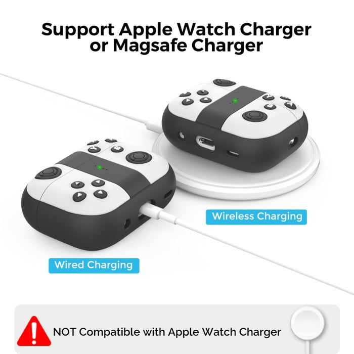 Para AirPods Pro 2 AhaStyle PT-JY08 Funda protectora de silicona dividida para auriculares con dibujos animados