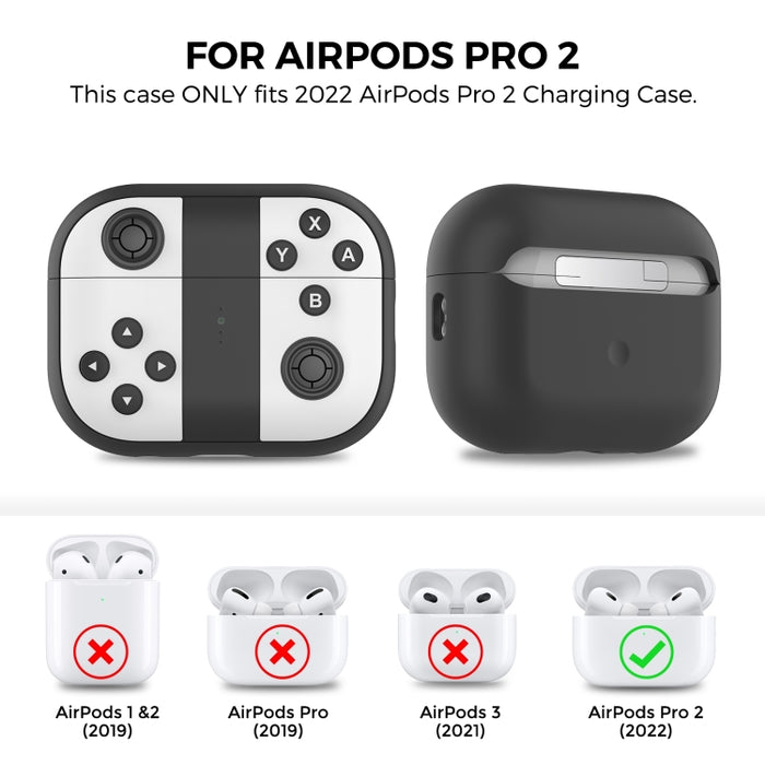 Para AirPods Pro 2 AhaStyle PT-JY08 Funda protectora de silicona dividida para auriculares con dibujos animados