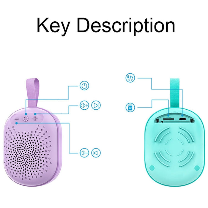 AFK BT-513 TWS Mini Altavoz Bluetooth con luz RGB portátil Efecto de sonido 3D Audio Bluetooth a prueba de agua