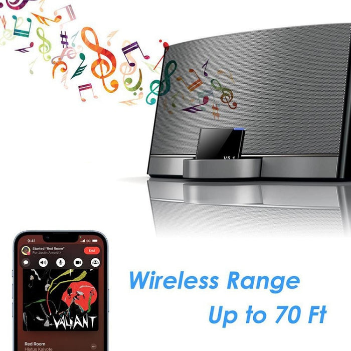Receptor de audio Bluetooth 5.1 de 30 pines Adaptador I-WAVE