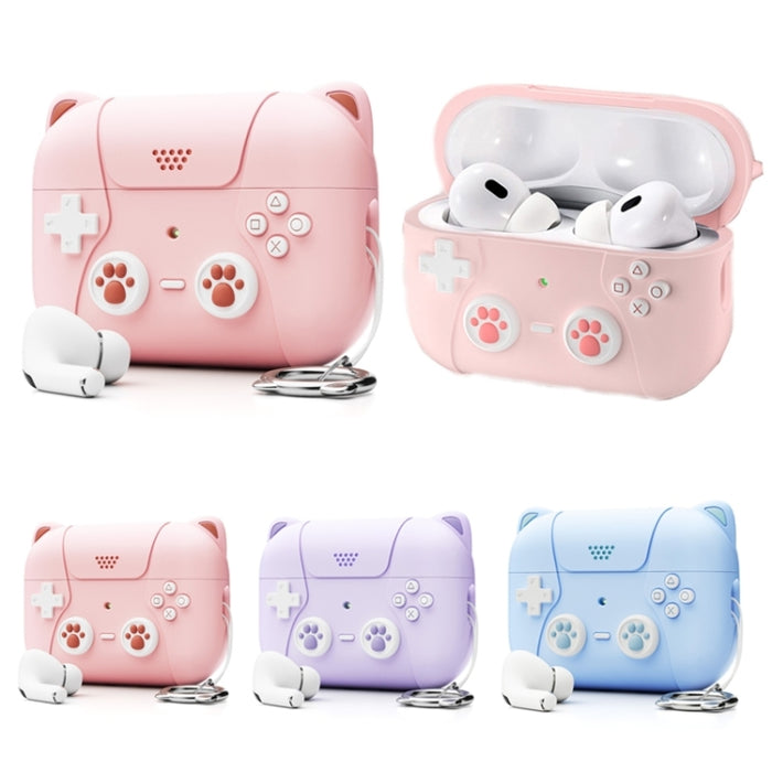 Funda protectora de silicona para auriculares Funda de garra de gato
