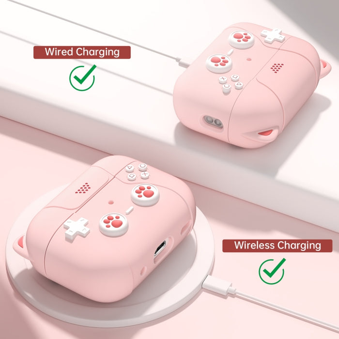 Funda protectora de silicona para auriculares Funda de garra de gato