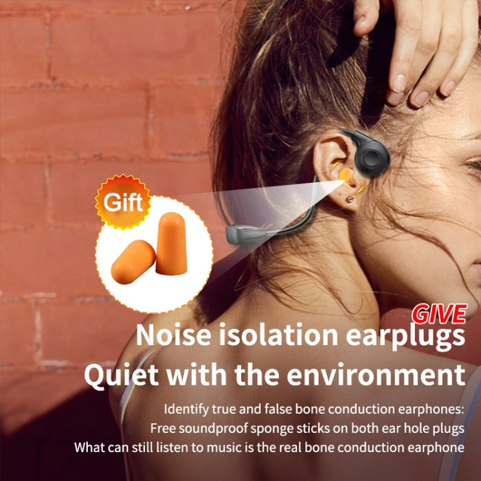 Auriculares de conducción ósea M2 que funcionan con auriculares estéreo a oído Bluetooth