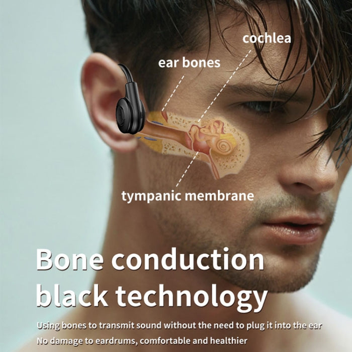 Auriculares de conducción ósea M2 que funcionan con auriculares estéreo a oído Bluetooth