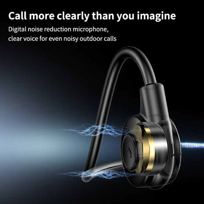 Auriculares de conducción ósea M2 que funcionan con auriculares estéreo a oído Bluetooth