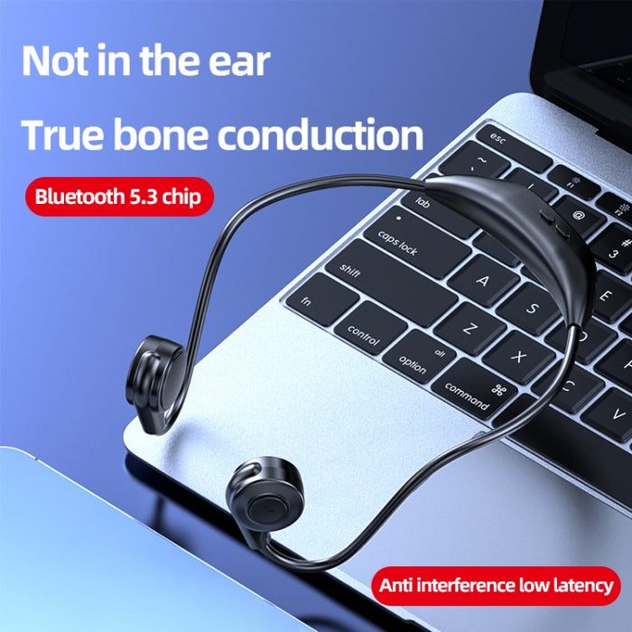 Auriculares de conducción ósea M2 que funcionan con auriculares estéreo a oído Bluetooth