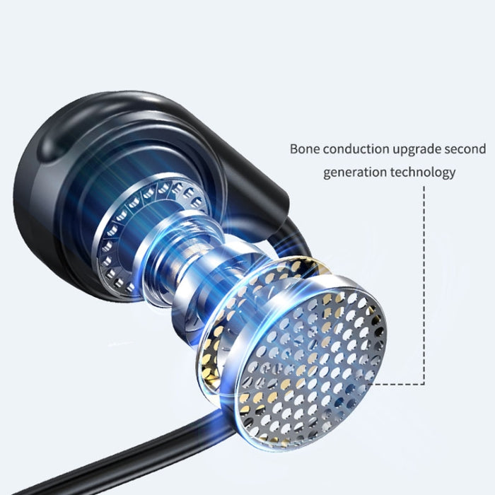 Auriculares de conducción ósea M2 que funcionan con auriculares estéreo a oído Bluetooth