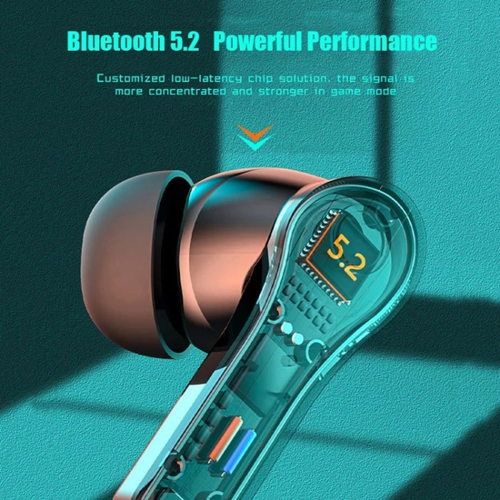N35 TWS Colorful Light In-Ear Auriculares inalámbricos Bluetooth de baja latencia para juegos