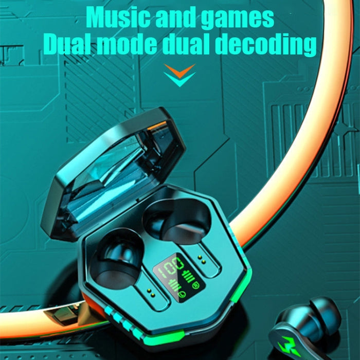 N35 TWS Colorful Light In-Ear Auriculares inalámbricos Bluetooth de baja latencia para juegos