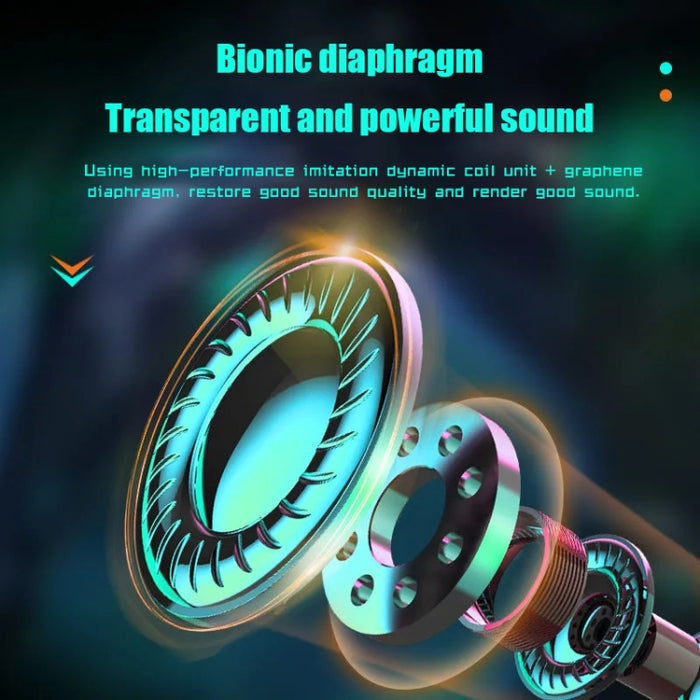 N35 TWS Colorful Light In-Ear Auriculares inalámbricos Bluetooth de baja latencia para juegos