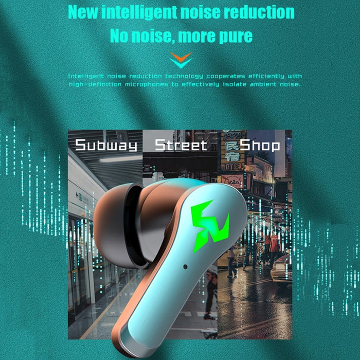 N35 TWS Colorful Light In-Ear Auriculares inalámbricos Bluetooth de baja latencia para juegos