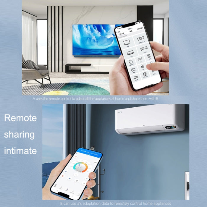 R10 Teléfono Inteligente Transmisor infrarrojo Tipo de aprendizaje Control remoto de larga distancia, Interfaz: