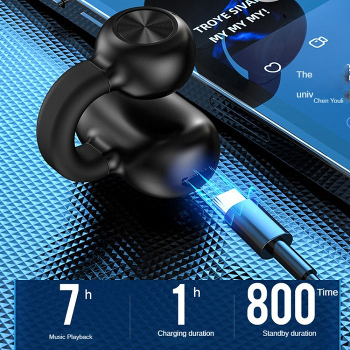 Z28 Auriculares inalámbricos tipo clip para la oreja Auriculares Bluetooth 5.3 de una sola oreja