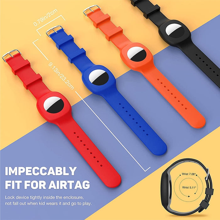 Para Airtag Silicone Children Watch Band Estuche protector