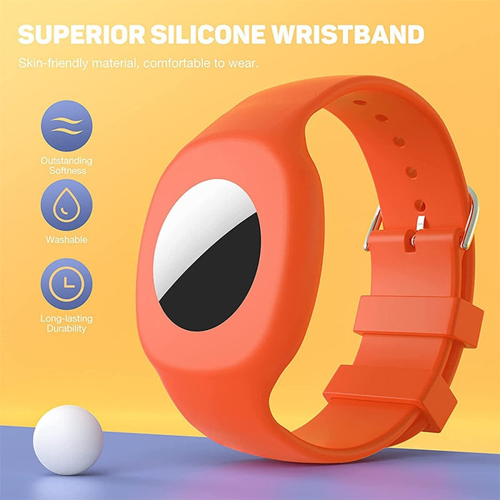 Para Airtag Silicone Children Watch Band Estuche protector