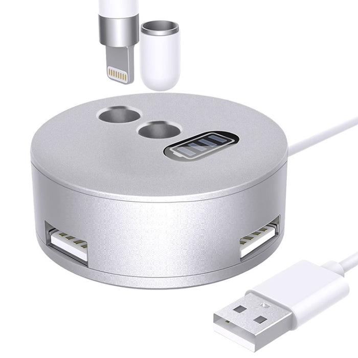 Para Apple Pencil 1 3 Puerto USB Base de aluminio de carga