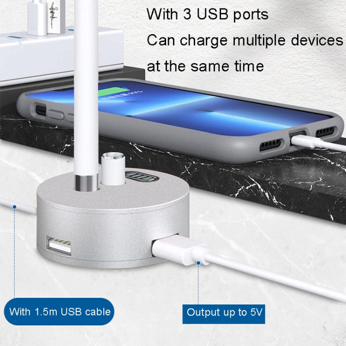 Para Apple Pencil 1 3 Puerto USB Base de aluminio de carga