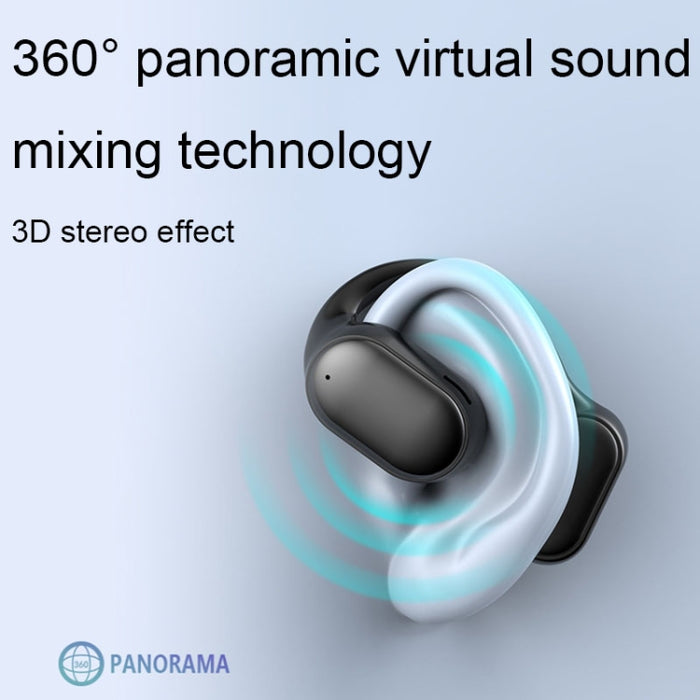 Auriculares Bluetooth deportivos con reducción de ruido ENC inalámbrico con pantalla digital LED para colgar en la oreja de conducción de aire