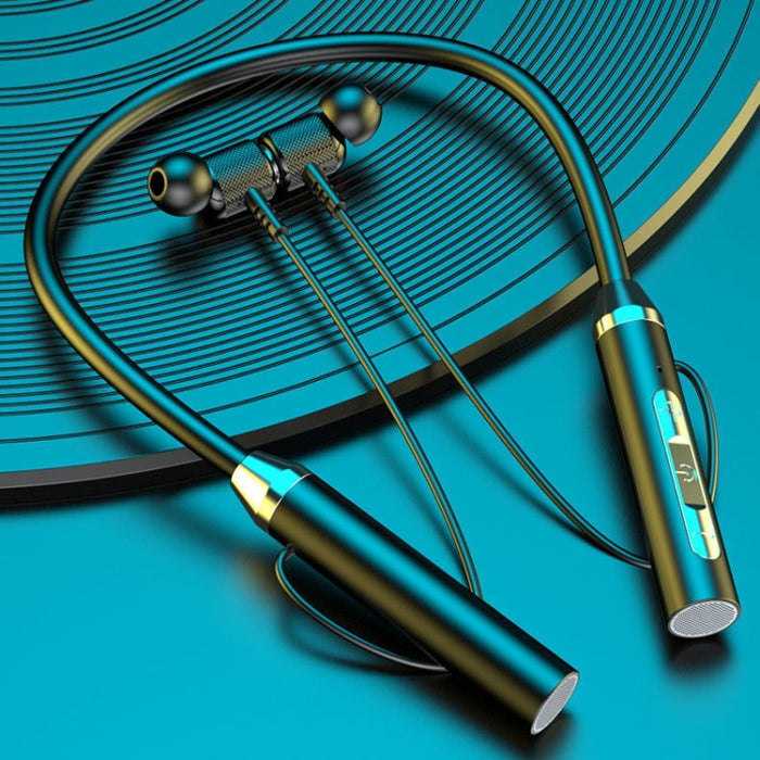 Auriculares Bluetooth binaurales deportivos de larga duración con batería de cuello colgante inalámbrico