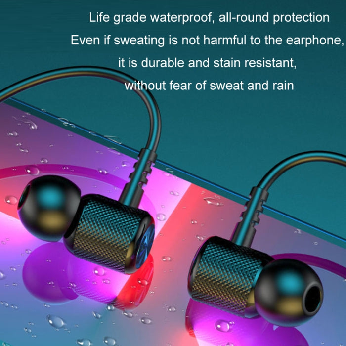 Auriculares Bluetooth binaurales deportivos de larga duración con batería de cuello colgante inalámbrico