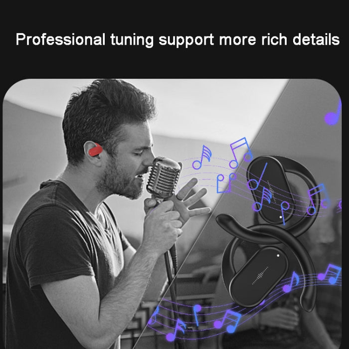 HD313 Gancho para la oreja OWS Reducción de ruido Auricular Bluetooth Subwoofer Auriculares inalámbricos deportivos
