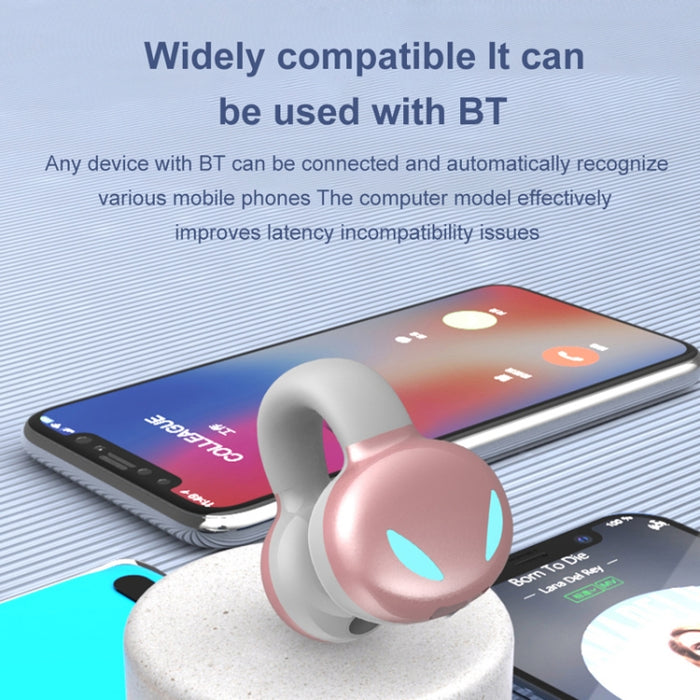 Clip de oído estéreo de sonido externo sin dañar el oído modelo deportivo de negocios auriculares Bluetooth, YX03 (Black), YX03 (White), YX03 (Pink), YX03 (Grey)