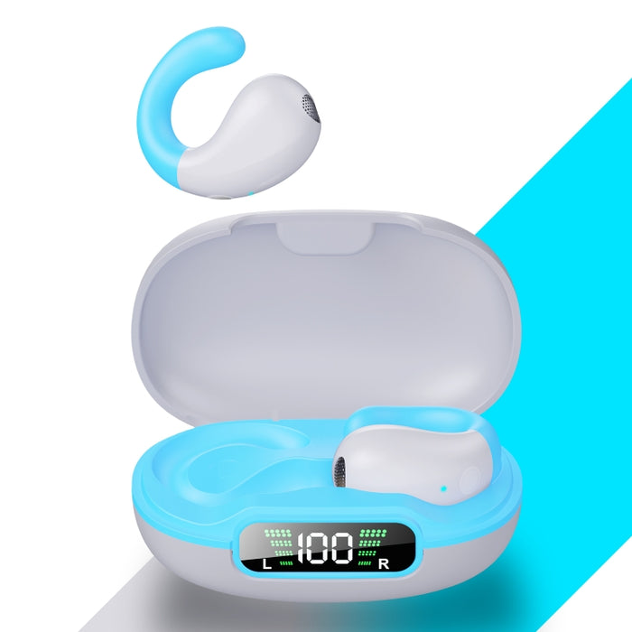 Auricular Bluetooth inalámbrico con clip y compartimento de carga digital